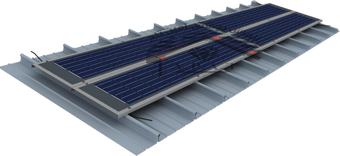 گالری تصاویر - نصب سیستم  انرژی خورشیدی بر روی سقف کلزیپ،ایستادرز،زیپ پانل